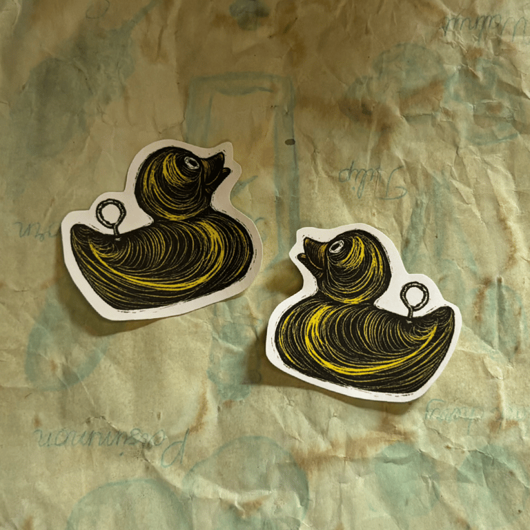 Mellifera Dynasty paper sticker - 2 hook-a-ducks