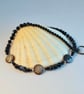 Onyx Beaded Necklace With Shell Coins, Birthday, Anniversary, Gifts For Her - Image 6