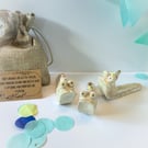 Handmade porcelain party slug 