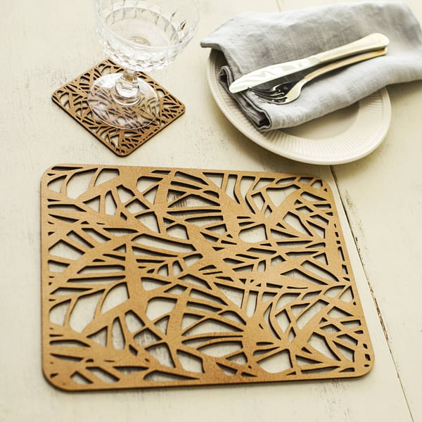 Grass In The Wind Place Mat And Coaster Set of 4