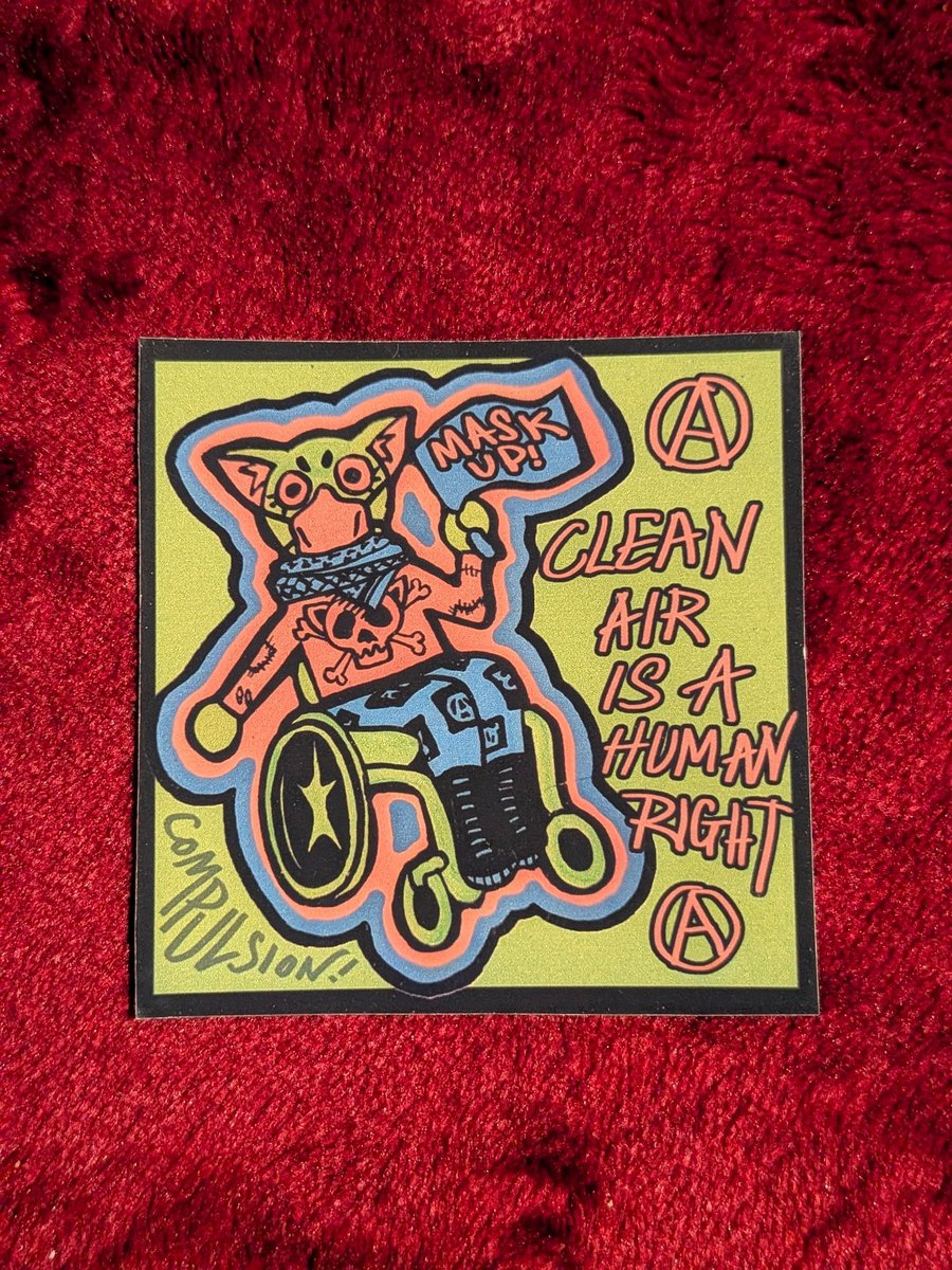 clean air is a human right sticker