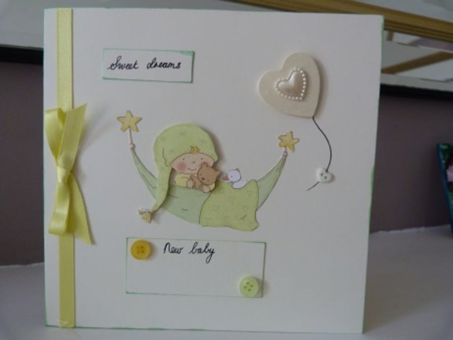 Personalised New Baby Sweet Dreams Card