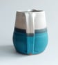 Handmade large jug pitcher in Tiree Sea glaze - Image 3