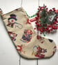 Vintage Style Cute Characters Christmas Stocking - Image 5