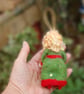 Needle Felt Elf - wool textile art - to hang on your tree - Image 3