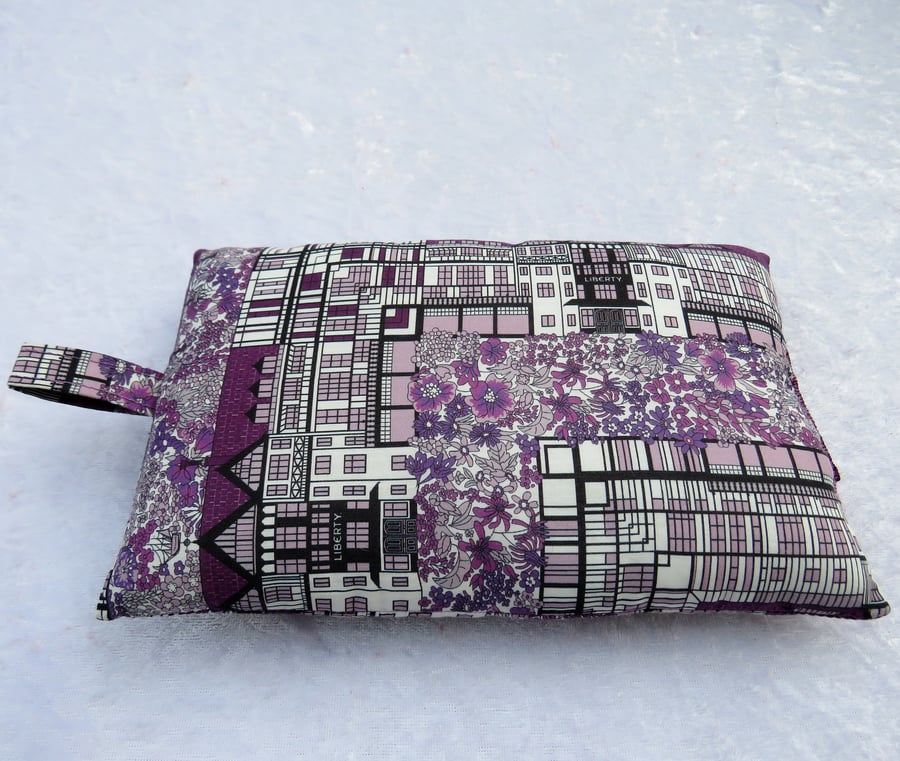 Palm rest, wrist support made from Liberty Tana Lawn