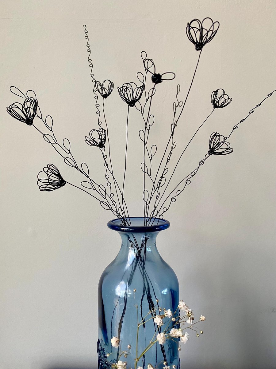 Handmade Bee Kind Wire Flower Bouquet-Floral Arrangement-Mother s Day Gift-Summe