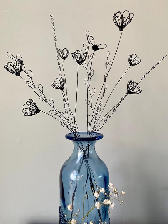 Handmade Bee Kind Wire Flower Bouquet-Floral Arrangement-Mother s Day Gift-Summe