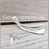 Custom Listing for Lisa - 3 M I N I C U B E S - 20"  . sterling silver necklace 