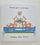 Herd You Moooved Cow New Home Card Embellished Illustrated Greeting - Image 5