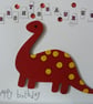 Childrens Brontosauras Birthday Card - Image 1