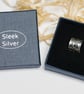 Chunky Sterling Silver ear cuff "Circles5" - Image 4
