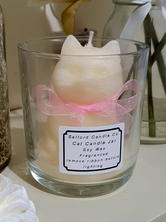 Cat Candle Jar 