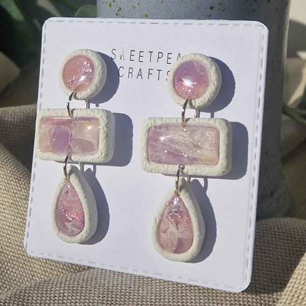 Polymer Clay Earrings: Pretty Pastels