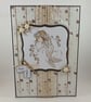 Handmade birthday card - the mermaid - Image 1