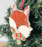 Christmas Fox ceramic decoration in a presentation box - Image 6