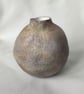 Round Bud Vase, Wabi Sabi Clay Vessel, Calming Home Decor