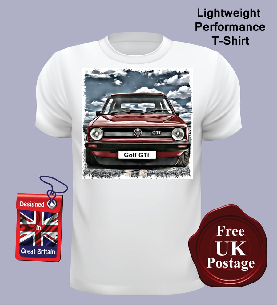 VW Golf MK1 GTI T Shirt, Mens T Shirt, Choose Your Size