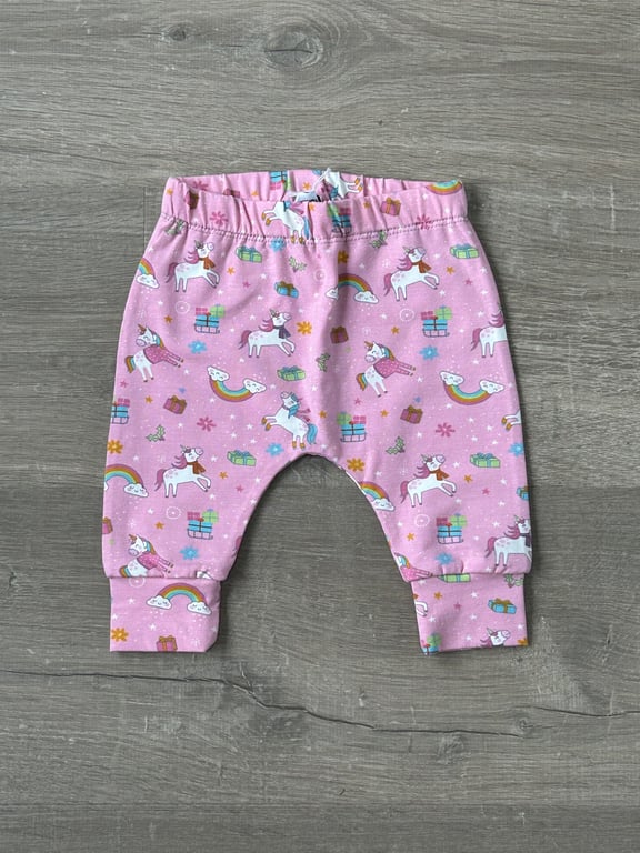 Pink Festive Leggings 0-3 months ONLY left
