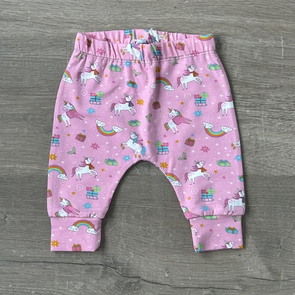 Pink Festive Leggings 0-3 months ONLY left