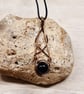 Black Tourmaline pendant. Dark celtic knot necklace. October birthstone - Image 3