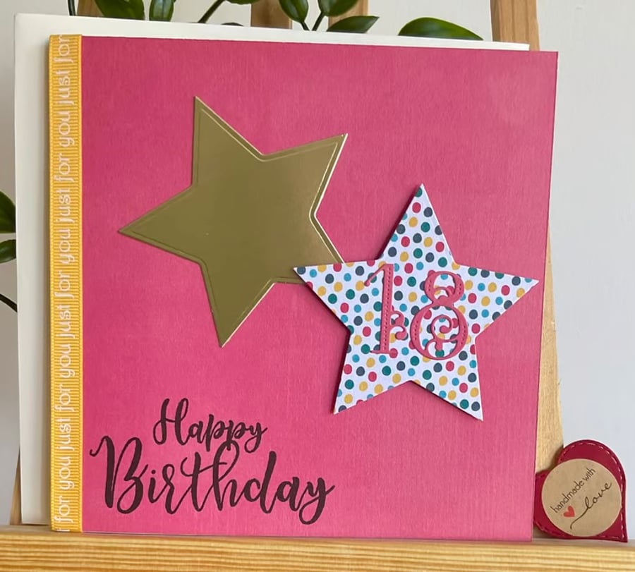 Card. 18th birthday card for him or her