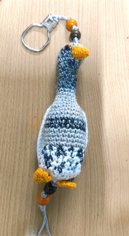 Crochet Runner Duck Bag Ornament