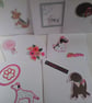 Set of 7 dog themed cards. Ref 527. Summer seconds