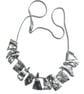 Burnt Silver Necklace on Snake Chain - Image 1