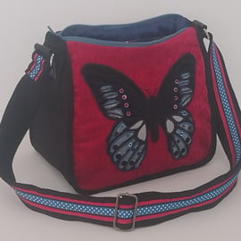 The Blue Butterfly Handbag