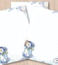 Letter Writing Paper - jar of flowers, in a watercolour design - Image 4
