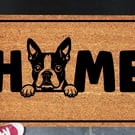 Boston Terrier Door Mat No.3 - Boston Terrier Dog Doormat - 3 Sizes