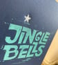 Jingle bells letterpress Christmas card Pack of six - Image 4