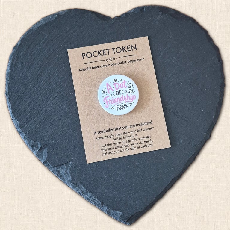 A Dot of Friendship Pocket Token - Little Reminder You Are Treasured