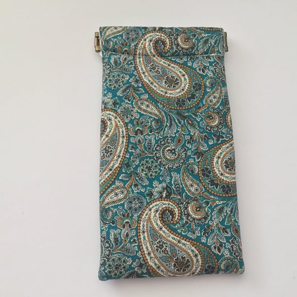  Liberty Fabric  Snap Shut Glasses Case