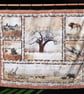 AFRICAN ANIMAL QUILTED WALL HANGING THROW - Image 1