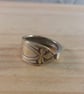 Upcycled Silver Plated Bow Spoon Handle Ring (SPR062508)