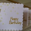 Pack of 3 Blossom Happy Birthday Cards