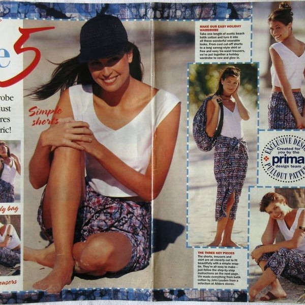 A multi-size sewing pattern for a woman's holiday wardrobe in sizes 10 - 18