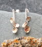 Sterling silver botanical earrings - Image 1