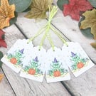 Halloween Baby Dragon Gift Tags - set of 4 tags