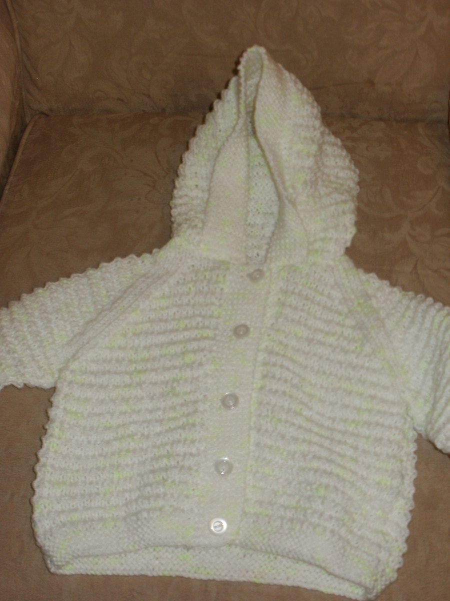 Hand knitted child's hoody