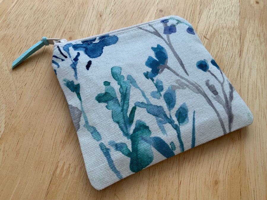 Fabric Coin Purse, Money Pouch, Zipped Purse, Purse, Card Holder