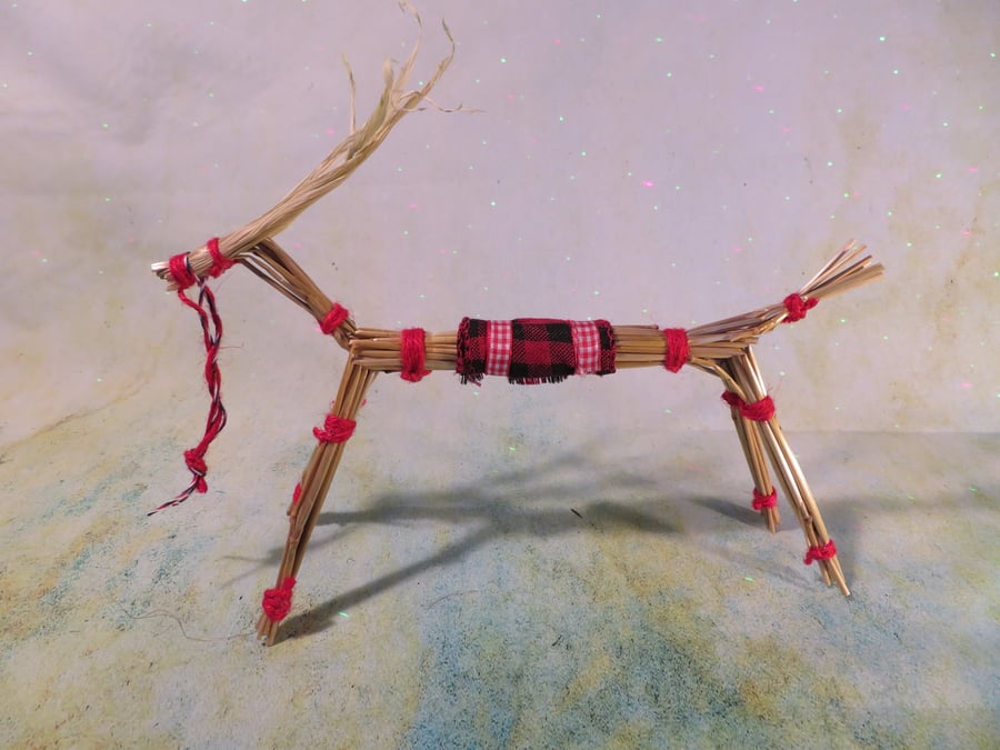 Wheat Reindeer with Reins