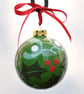 Holly and Mistletoe Bauble - Image 2