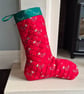 Robins Quilted Christmas Stocking with Embroidered Cuff - Image 5