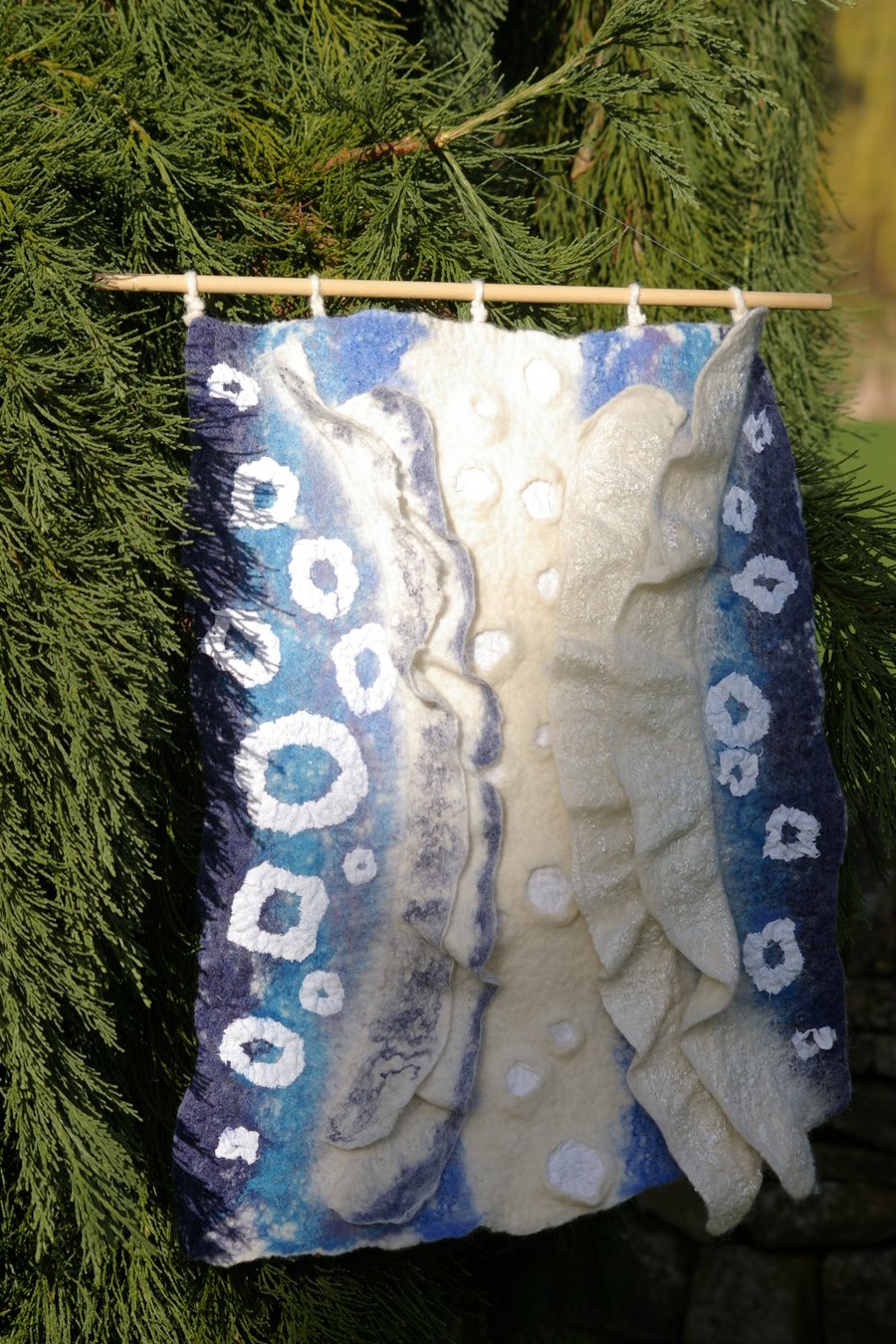 Handmade Felted Wool Wall Panel