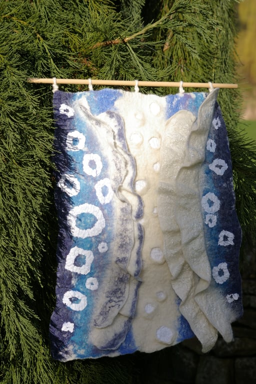 Handmade Felted Wool Wall Panel