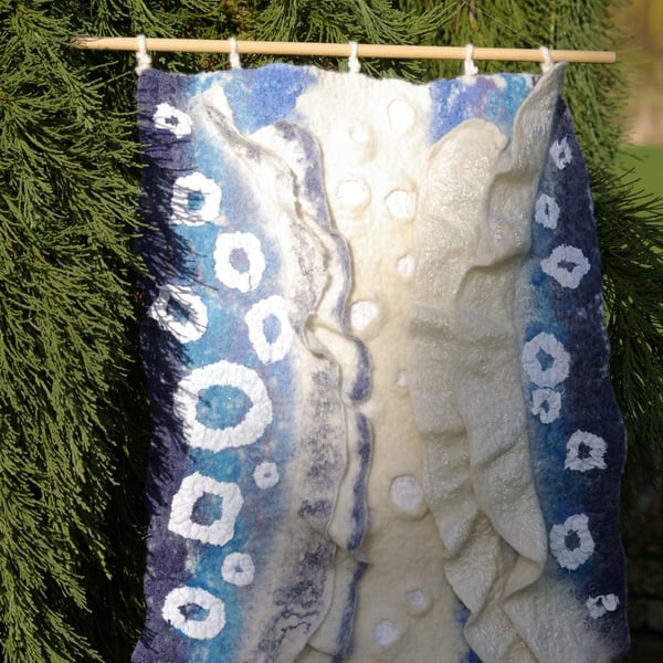 Handmade Felted Wool Wall Panel