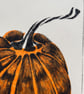 Handprinted Orange Pumpkin Print  - Image 4